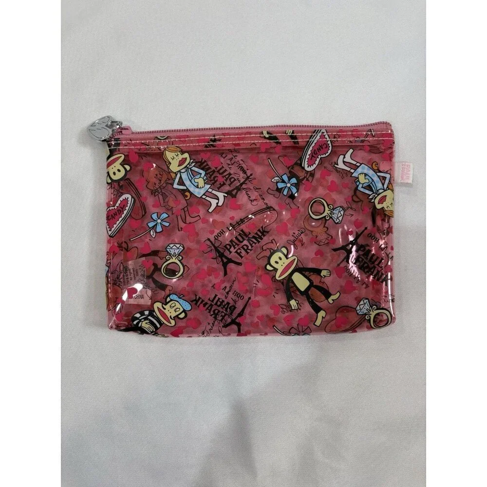 Paul Frank Julius And Friends Zipper Pouch 7” X 5”
